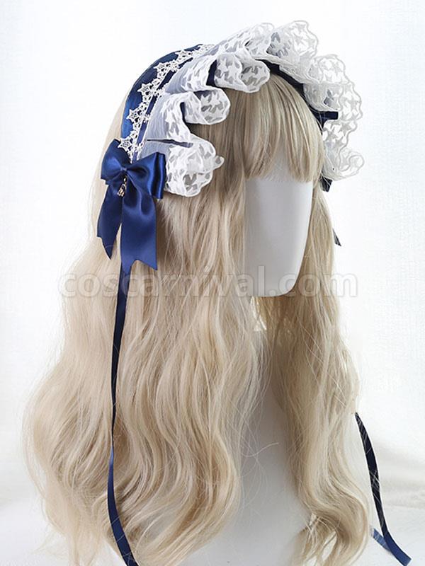 Sweet Lolita Headdress Lace?Bows Headband Headwear coscarnival