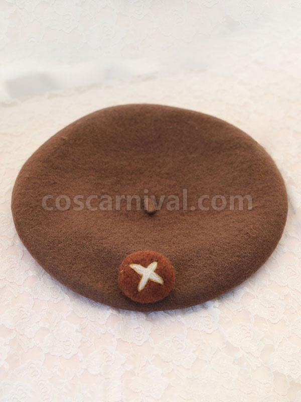 Sweet Lolita Hat Bear Decor Wool Lolita Beret Hats coscarnival