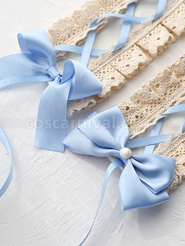 Sweet Lolita Headdress Lace Bows Headband Lolita Hair Accessories coscarnival