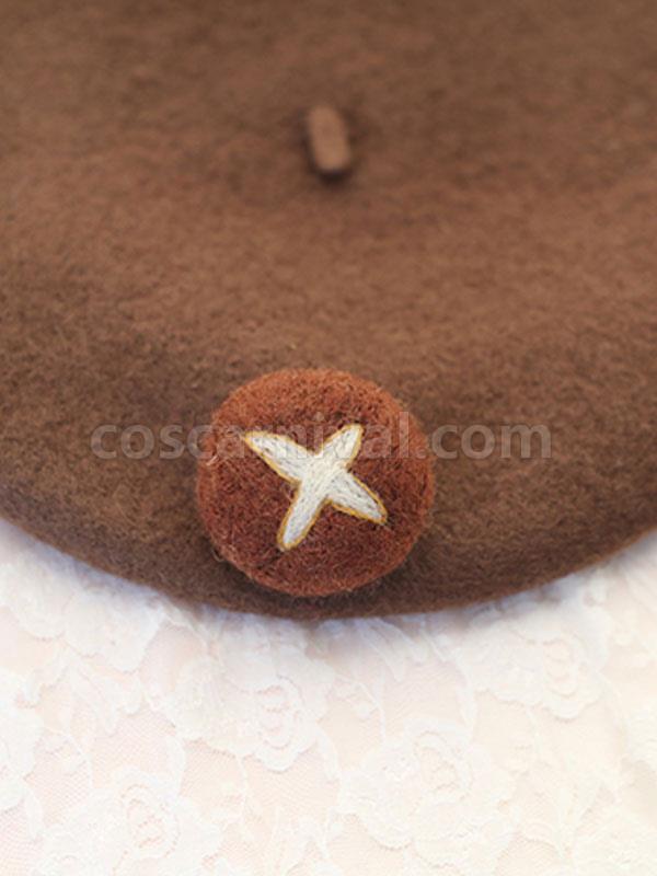 Sweet Lolita Hat Bear Decor Wool Lolita Beret Hats coscarnival