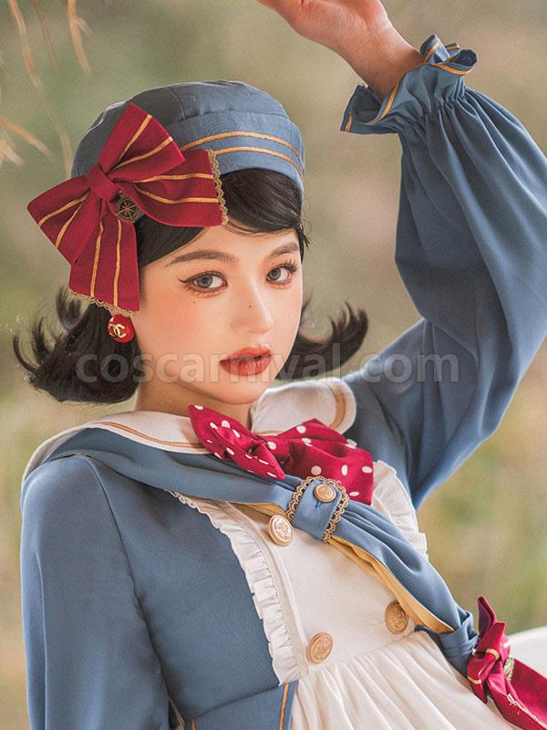 Academic Lolita Hat Accessory Polyester Purple Lolita Accessories coscarnival