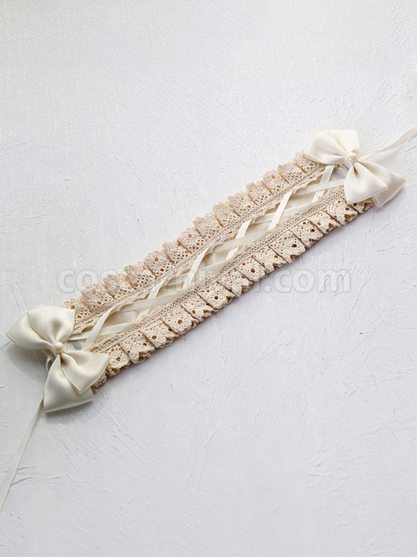 Sweet Lolita Headdress Lace Bows Headband Lolita Hair Accessories coscarnival