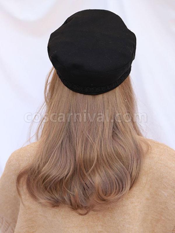 Gothic Lolita Hat Bows Accessory Black Lolita Accessories coscarnival