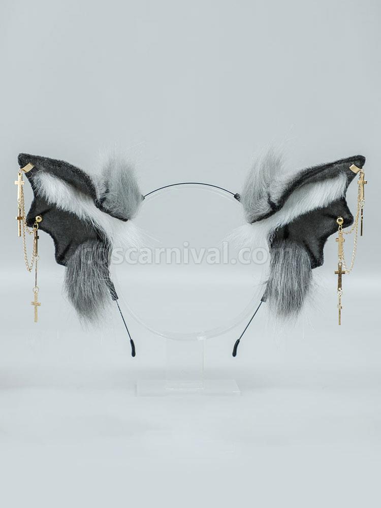 Purple Lolita Accessories Animal Ears Polyester Fiber Miscellaneous coscarnival