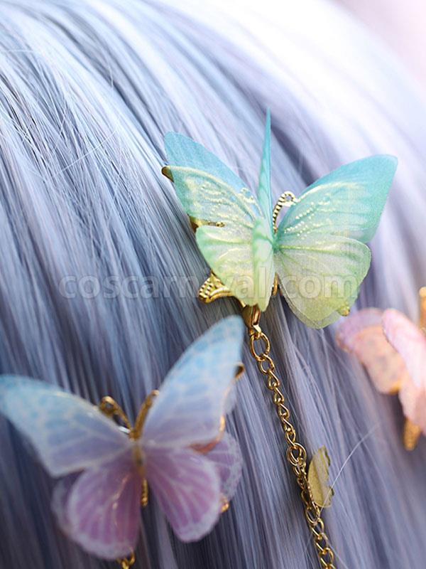 Chinese Style Lolita Headwear Chains Butterfly Han Lolita Hai Accessories coscarnival