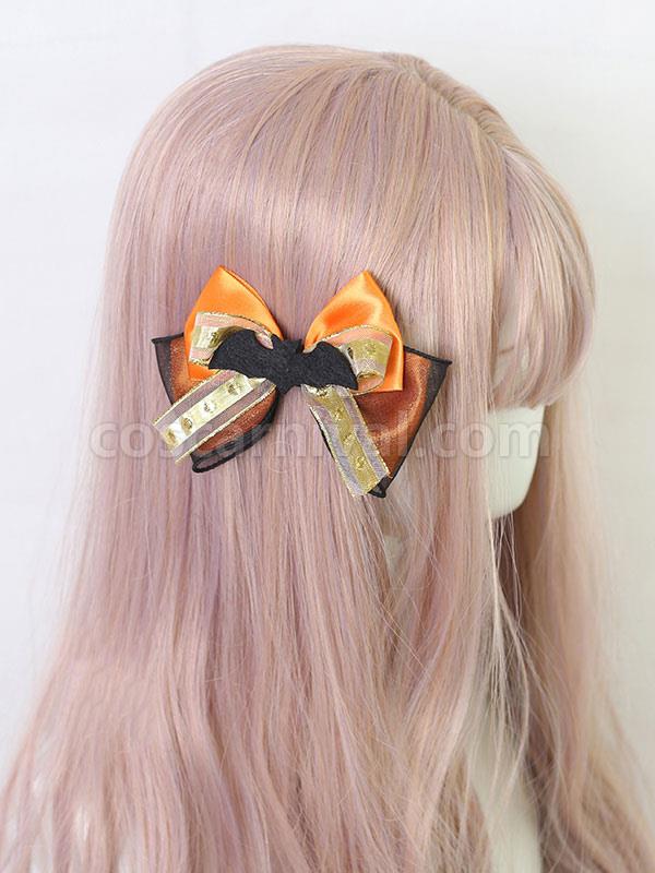 Sweet Lolita Orange Bows Polyester Fiber Miscellaneous Lolita Accessories coscarnival