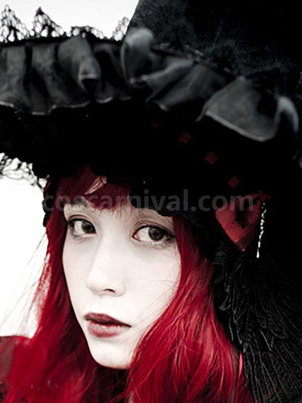 Gothic Lolita Hat Bows?Lace Accessory Witch Hat Lace?Bow Polyester Lolita Accessories coscarnival