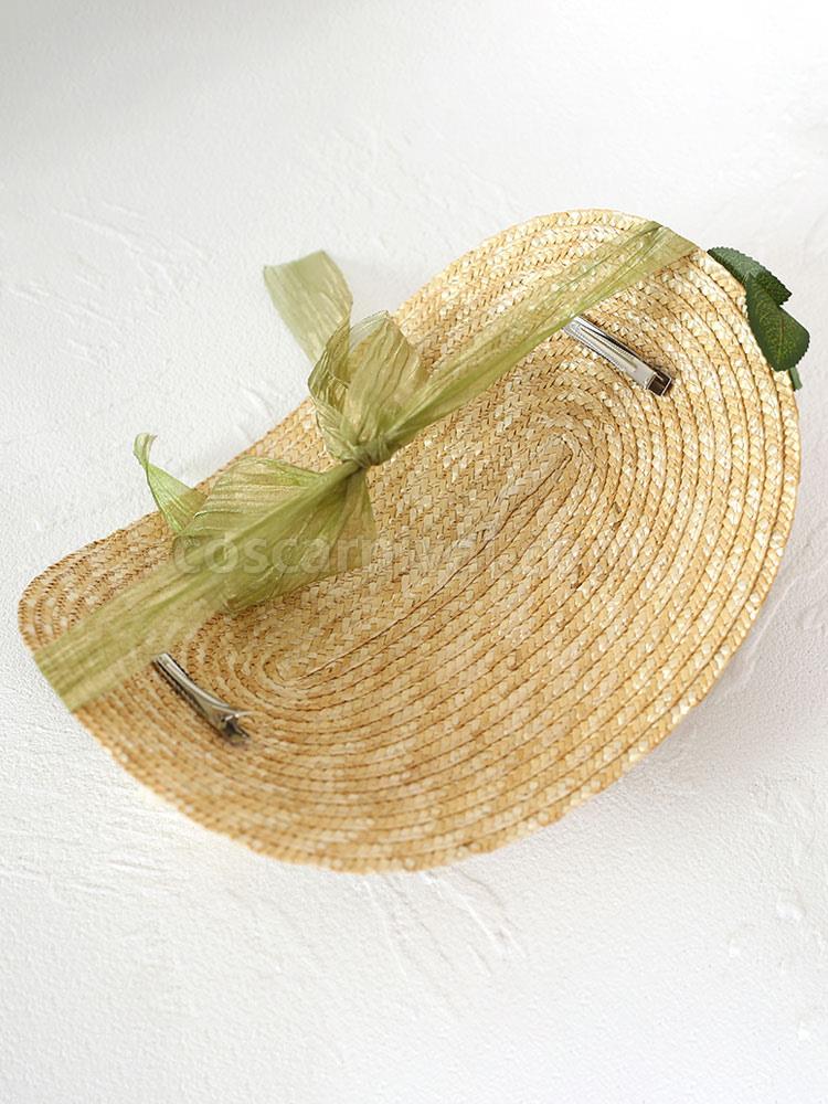 ROCOCO Style Lolita Hat Light Brown Flowers Accessory Lolita Accessories coscarnival