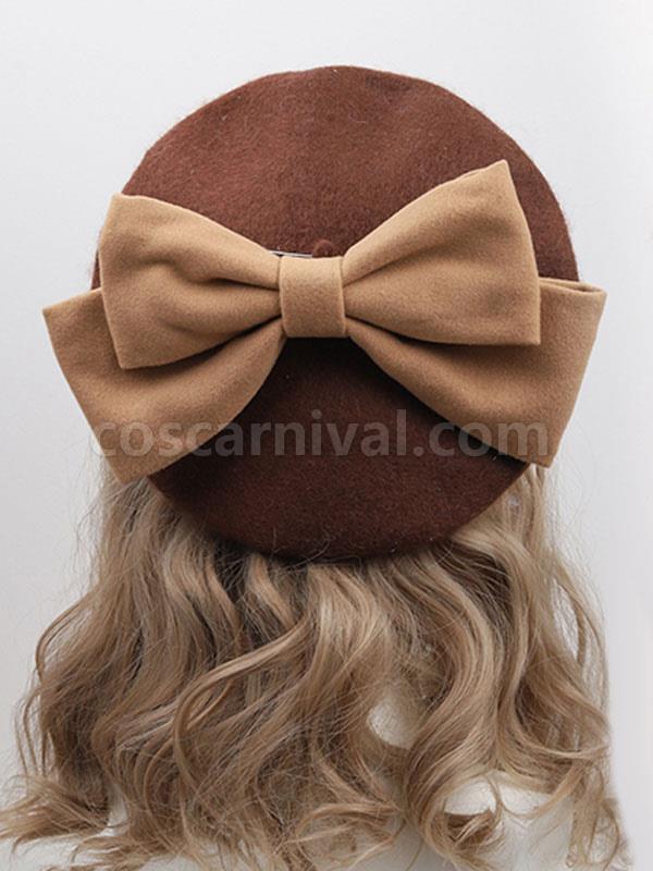 ROCOCO Style Lolita Hat Light Sky Blue Bows Accessory Lolita Accessories coscarnival