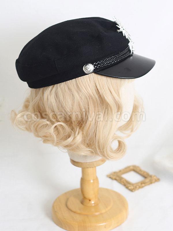 Blond Lolita Hat Metallic Polyester Women Lolita Accessories coscarnival