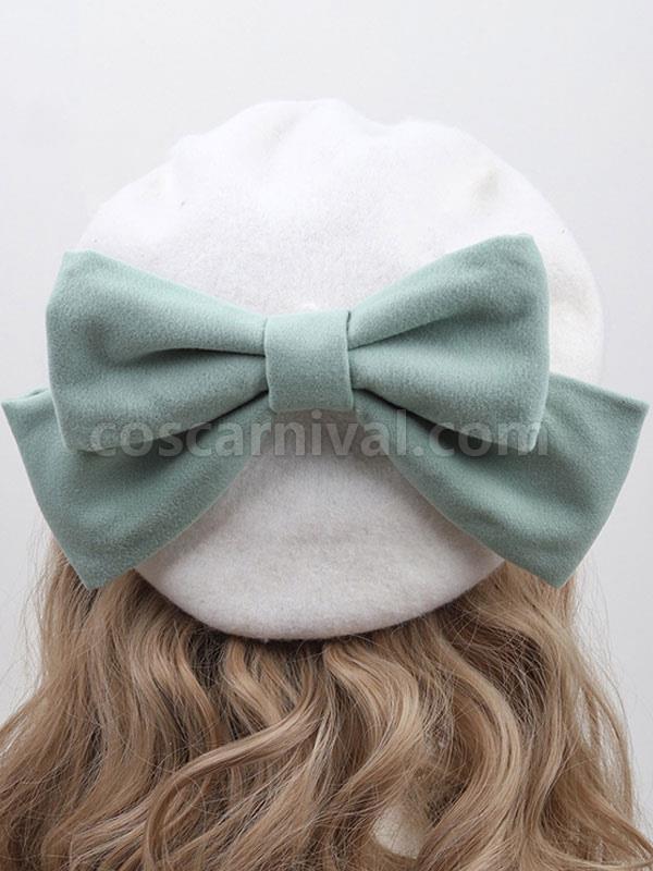 ROCOCO Style Lolita Hat Light Sky Blue Bows Accessory Lolita Accessories coscarnival