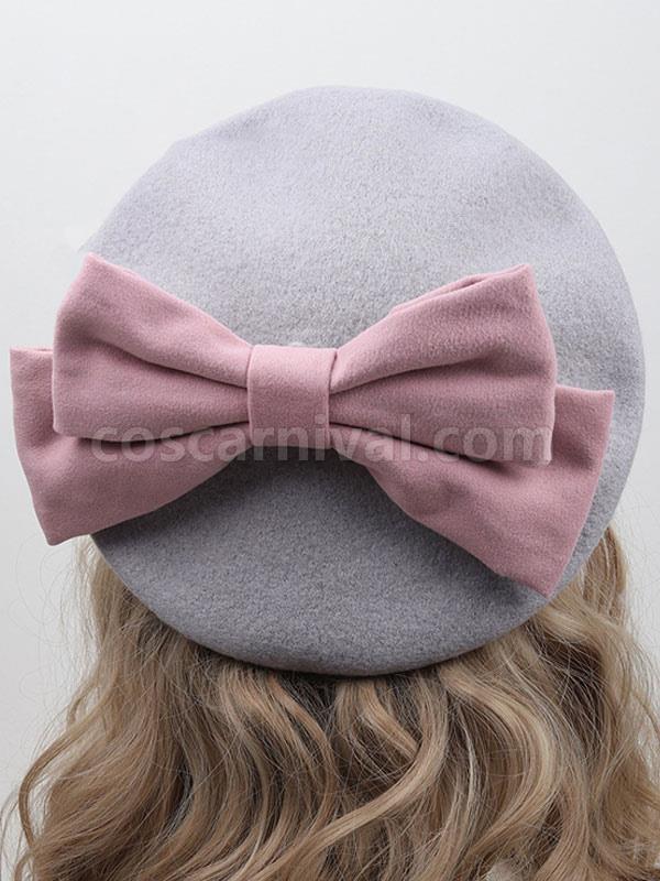 ROCOCO Style Lolita Hat Light Sky Blue Bows Accessory Lolita Accessories coscarnival