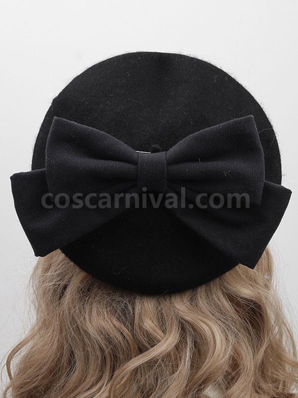 ROCOCO Style Lolita Hat Light Sky Blue Bows Accessory Lolita Accessories coscarnival