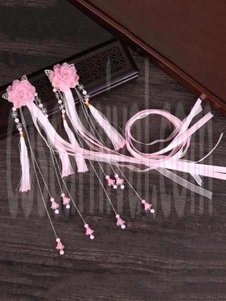 Qi Lolita Tassels Headwear Chinese Style Headwear coscarnival