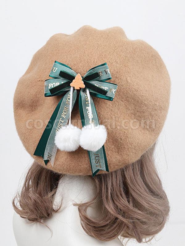 Sweet Lolita Hat Bows Accessory Red Lolita Accessories coscarnival