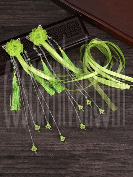 Qi Lolita Tassels Headwear Chinese Style Headwear coscarnival