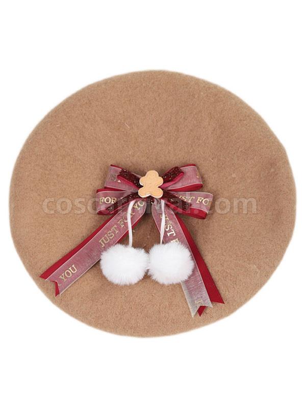 Sweet Lolita Hat Bows Accessory Red Lolita Accessories coscarnival