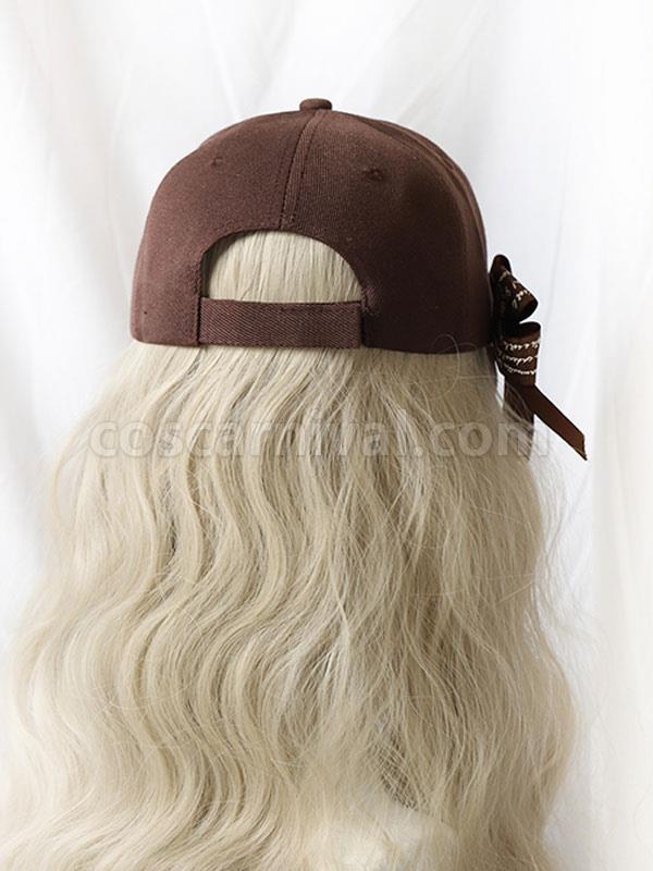 Sweet Lolita Hat Deep Brown Bows Accessory Lolita Accessories coscarnival