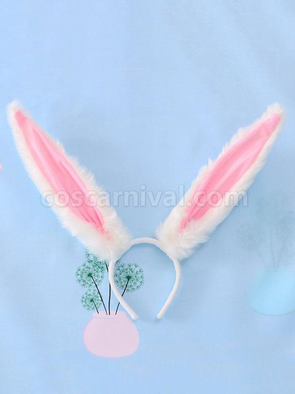 Sweet Lolita Accessories White Bunny Ears Accessory Miscellaneous coscarnival