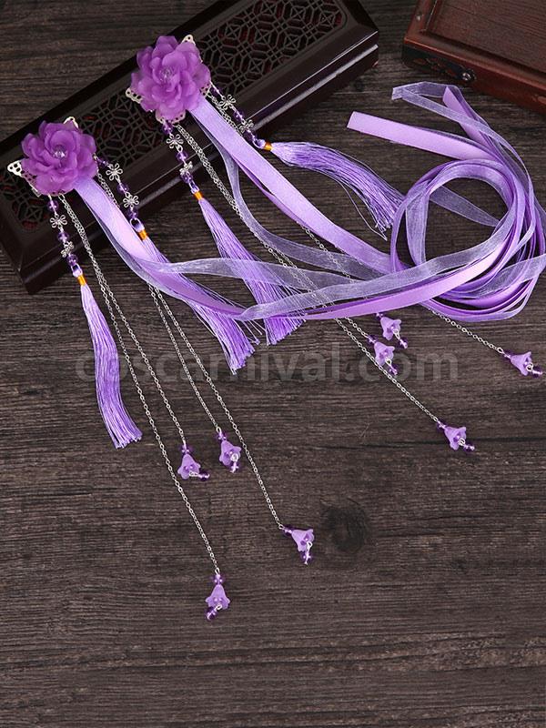 Qi Lolita Tassels Headwear Chinese Style Headwear coscarnival