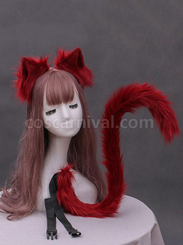 Sweet Lolita Accessories White Cats Ears Cats Tail Lolita Accessory Outfits coscarnival