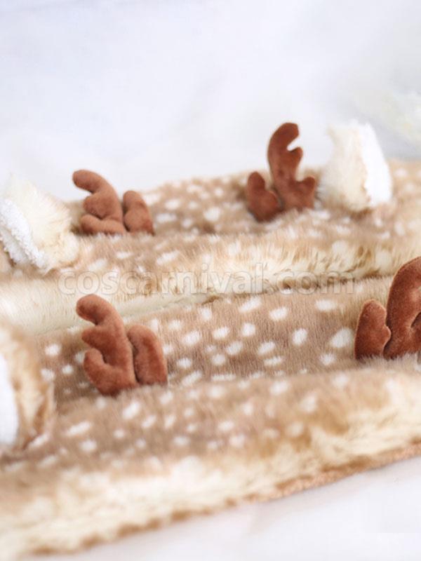 Sweet Lolita Hat Deer Ears Polyester Coffee Brown Lolita Hat coscarnival