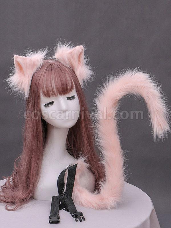 Sweet Lolita Accessories White Cats Ears Cats Tail Lolita Accessory Outfits coscarnival