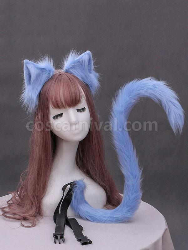Sweet Lolita Accessories White Cats Ears Cats Tail Lolita Accessory Outfits coscarnival