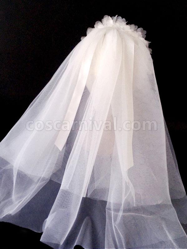 ROCOCO Style Lolita Headdress White Polyester Ruffles Accessory Headwear Lolita Hair Accessories coscarnival