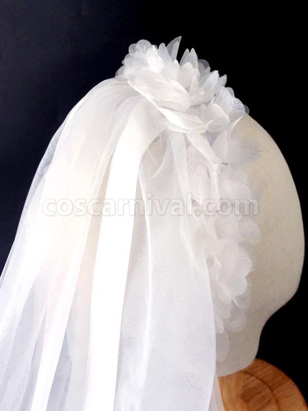 ROCOCO Style Lolita Headdress White Polyester Ruffles Accessory Headwear Lolita Hair Accessories coscarnival