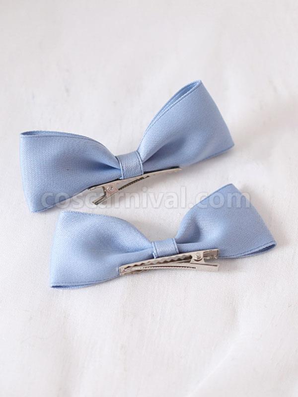 Sweet Lolita Bows Headdress Baby Blue Lolita Hair Accessories coscarnival