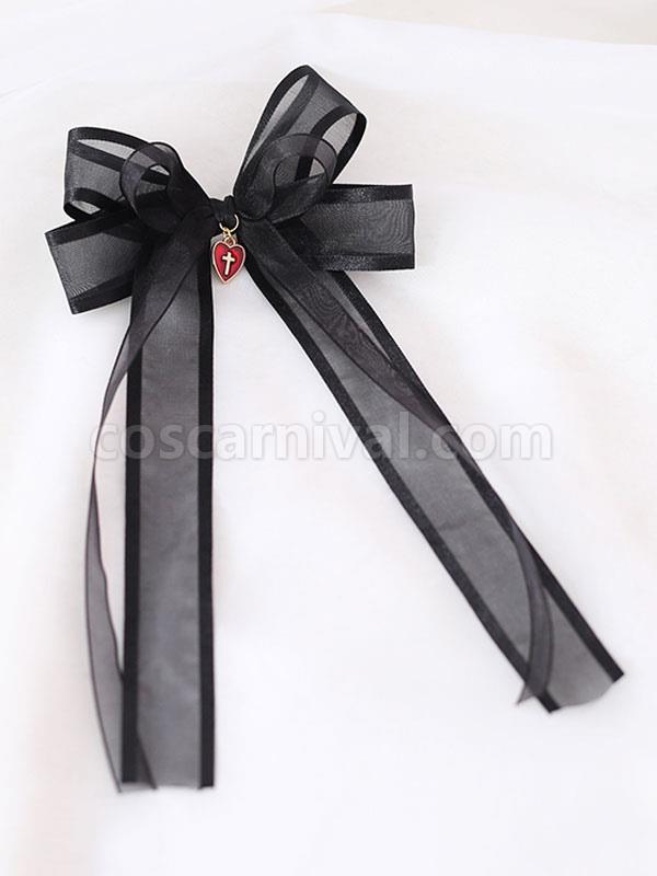 Sweet Lolita Black Bows Polyester Fiber Accessory Bow Miscellaneous Lolita Accessories coscarnival