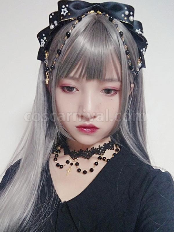 Lolita Red Katyusha KC Pearl Headwear Hair Clasp