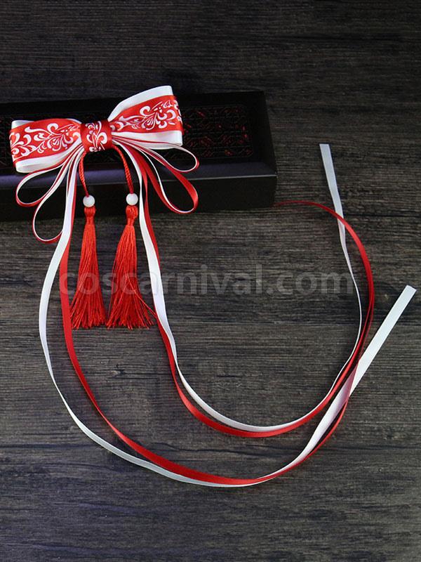 Chinese Style Lolita Headwear Tassels Bows Ribbons Han Lolita Hair Accessories coscarnival