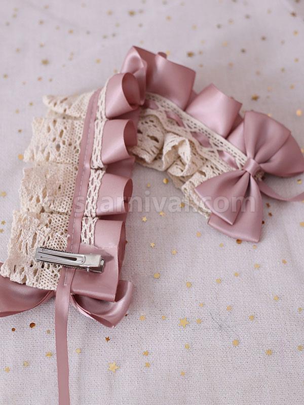 Sweet Lolita Headdress Lace Bow Lolita Headband coscarnival