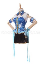 Blue cosplay costume, detail 2