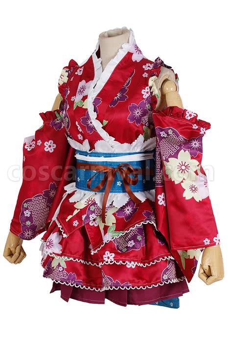 Love Live Bathrobe Awakening Nozomi Tojo Red Special Cosplay Costume coscarnival
