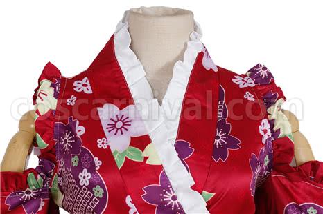 Love Live Bathrobe Awakening Nozomi Tojo Red Special Cosplay Costume coscarnival