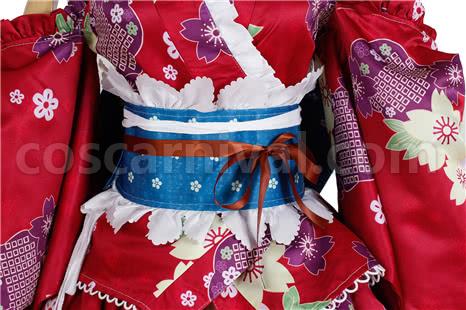 Love Live Bathrobe Awakening Nozomi Tojo Red Special Cosplay Costume coscarnival