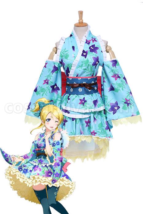 Love Live! Bathrobes Awaken Eli Ayase Cosplay Costume coscarnival