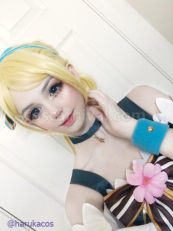 Love Live Bouquet Awaken Ayase Eli Cyan Dress Cosplay Costume coscarnival