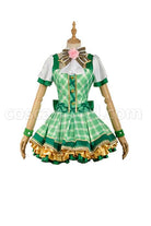 Love Live Bouquet Awaken Koizumi Hanayo Green Dress Cosplay Costume, detail 1