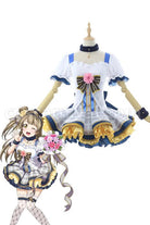 Love Live Bouquet Awaken Minami Kotori Gray Dress Cosplay Costume, front view