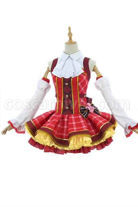 Love Live Bouquet Awaken Nishikino Maki Red Dress Cosplay Costume coscarnival