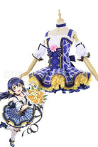 Blue cosplay costume from Pokémon, front view