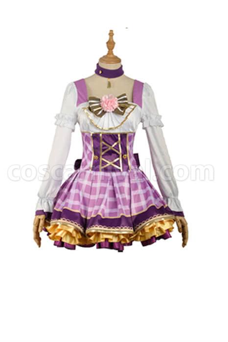 Love Live Bouquet Awaken Tojo Nozomi Purple Dress Cosplay Costume coscarnival