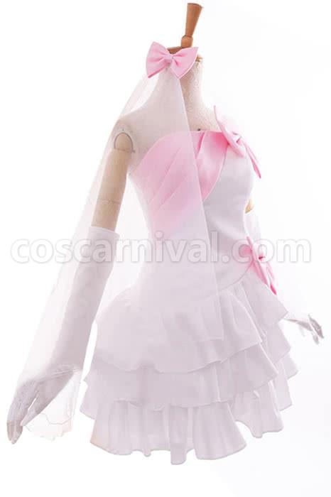 Love Live! Honoka Kosaka White Little Formal Dress Bridesmaid Dresses Cosplay Costume coscarnival