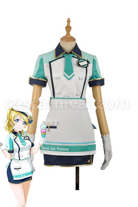 Love Live Icecream Ayase Eli Cosplay Costume coscarnival