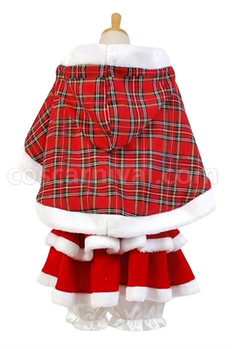 Love Live Koizumi Hanayo Christmas Dresses Cosplay Costume, back view
