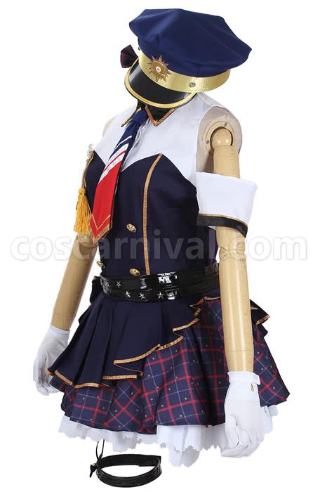 Love Live! Kotori Minami Blue Policewoman Cosplay Costume coscarnival
